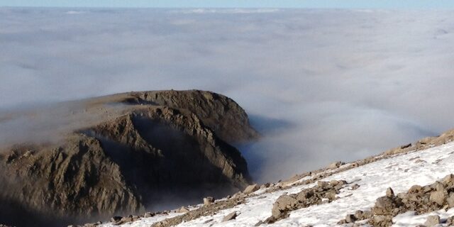Scottish Munros - Ben Nevis cloud inversion