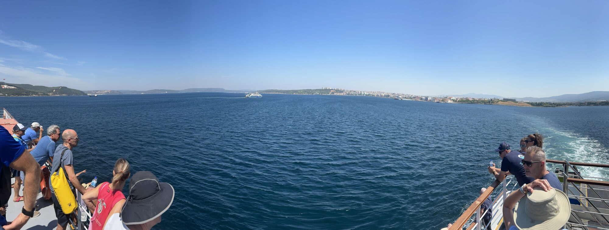 Looking across the Dardanelles - Bosphorous Cross continental swim