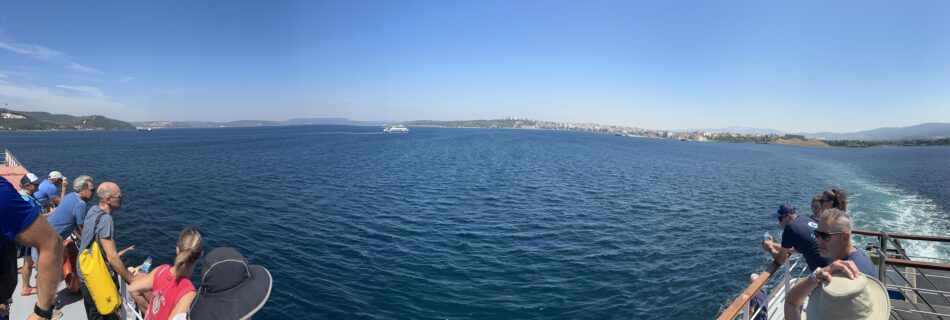 Looking across the Dardanelles - Bosphorous Cross continental swim