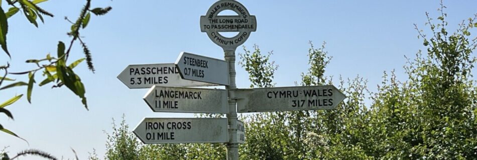 Free Cycle Route North Ypres WW1 sites Signs