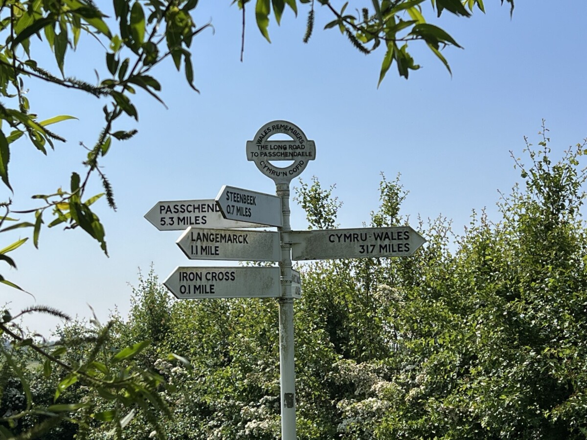 Free Cycle Route North Ypres WW1 sites Signs